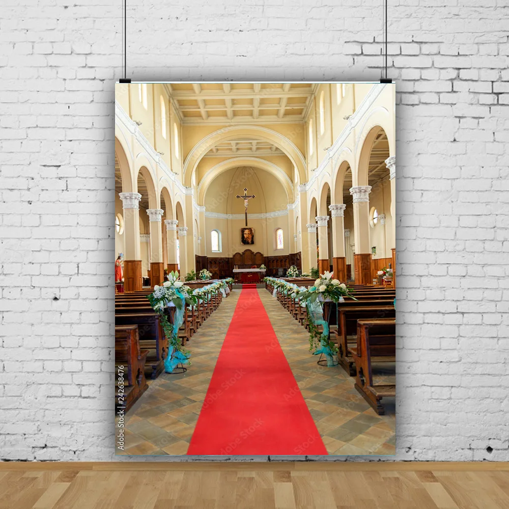 

ZHISUXI Auditorium European Style Church Photography Backdrop Props Architecture Zagreb Cathedral Photo Studio Background JT-07