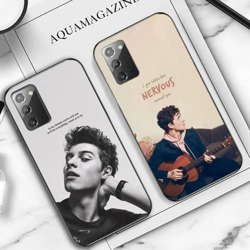 

Singer Shawn Mendes Magcon Phone Case for Samsung Note 5 7 8 9 10 20 pro plus lite ultra A21 12 72