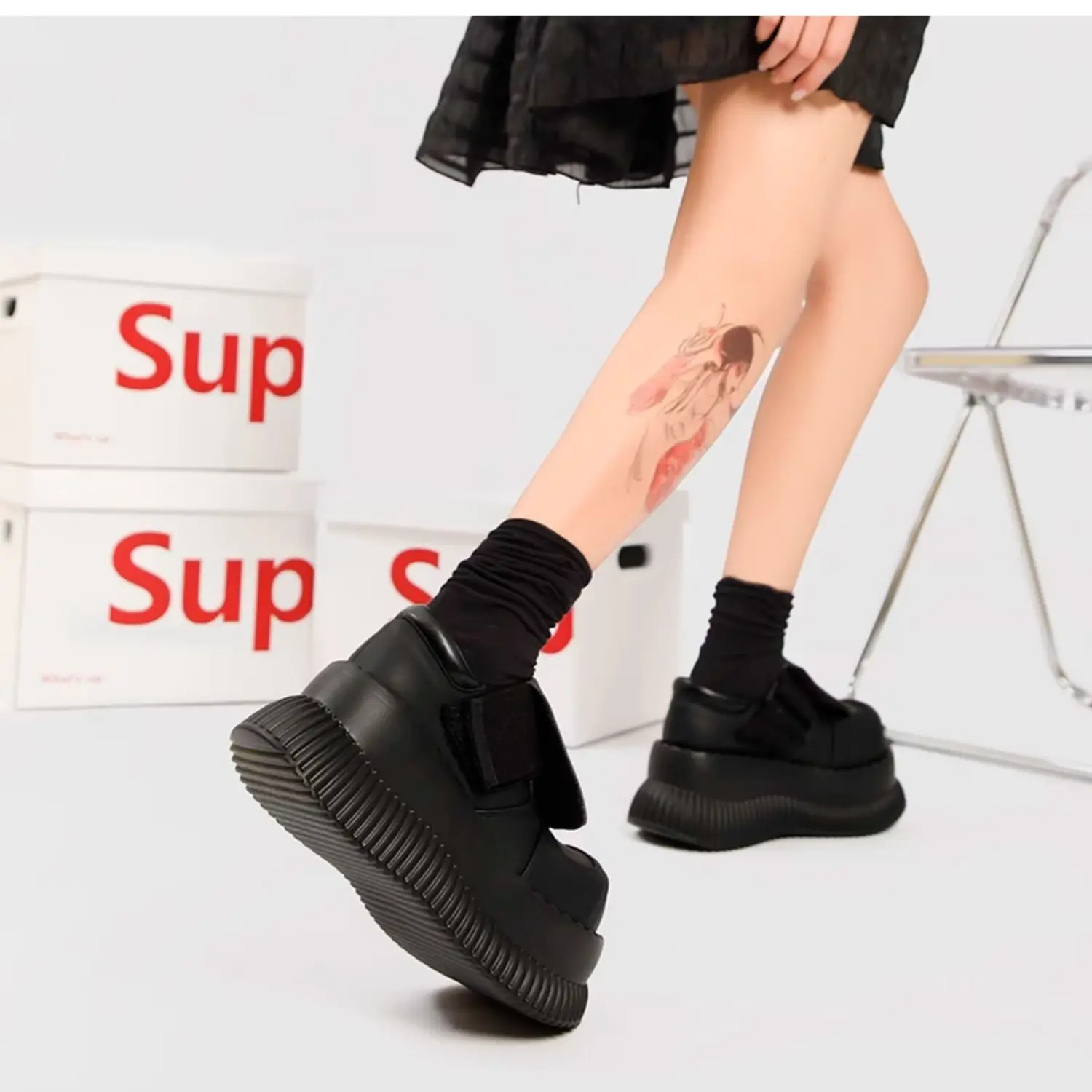 Допамин японский кожаный женский Миллениум девушка Y2g Маффин большой головы