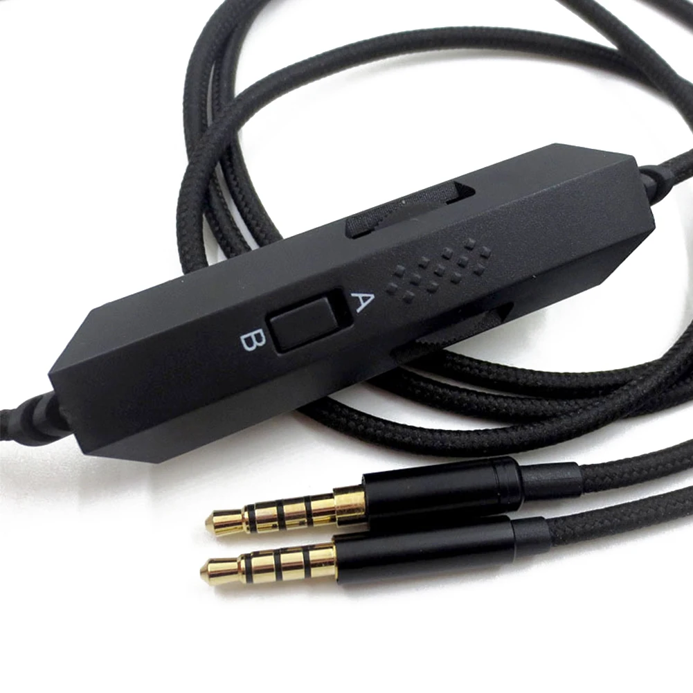 Портативный аудиокабель для замены длинная Настройка плетеная линия управления