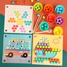 Детская деревянная настольная игра Монтессори, Классификация цветов, многослойные обучающие игрушки