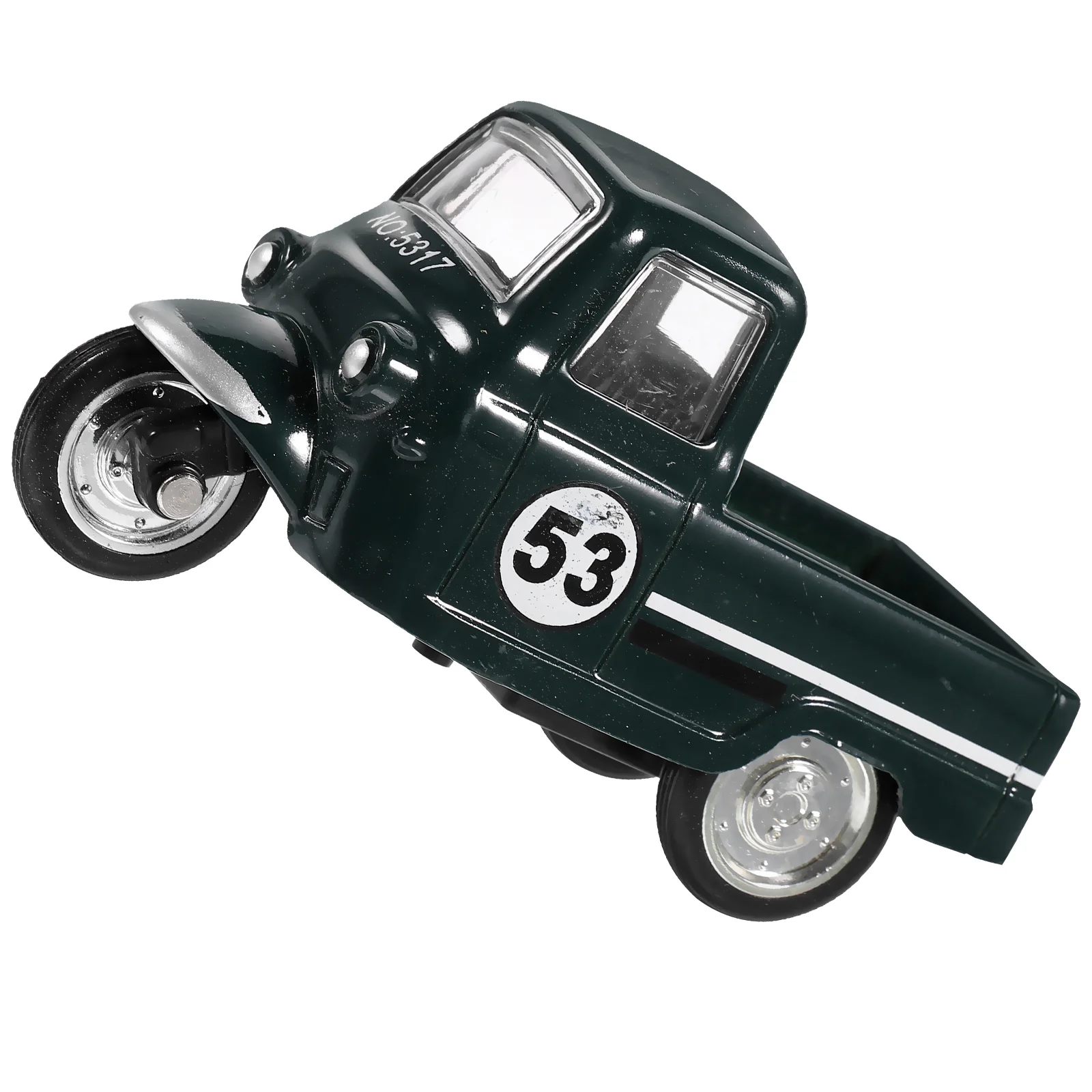 

Vintage Car Figurine Retro Model Crafting Desktop Ornament Pull Back Tricycle Toys
