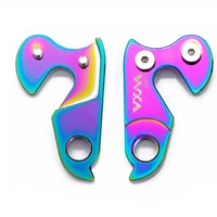 mountain bike tail hook aluminum alloy colorful forging ear hook road bicycle tail hook cnc rear dial hook frame hook