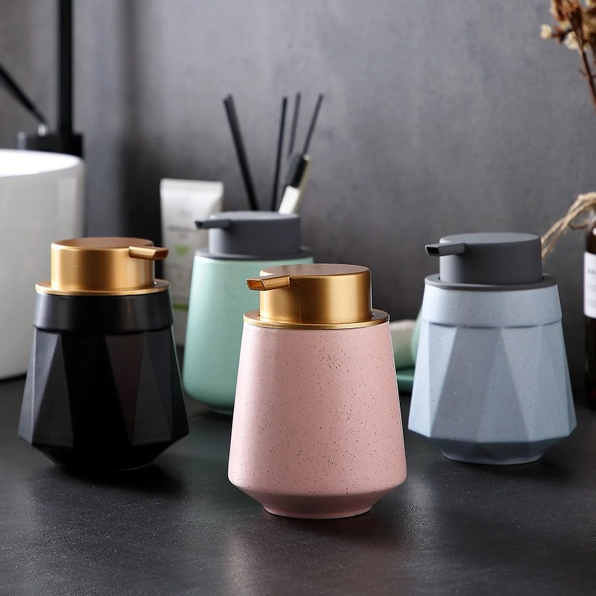 Керамический дозатор жидкого мыла пена портативный кондиционер для мытья тела