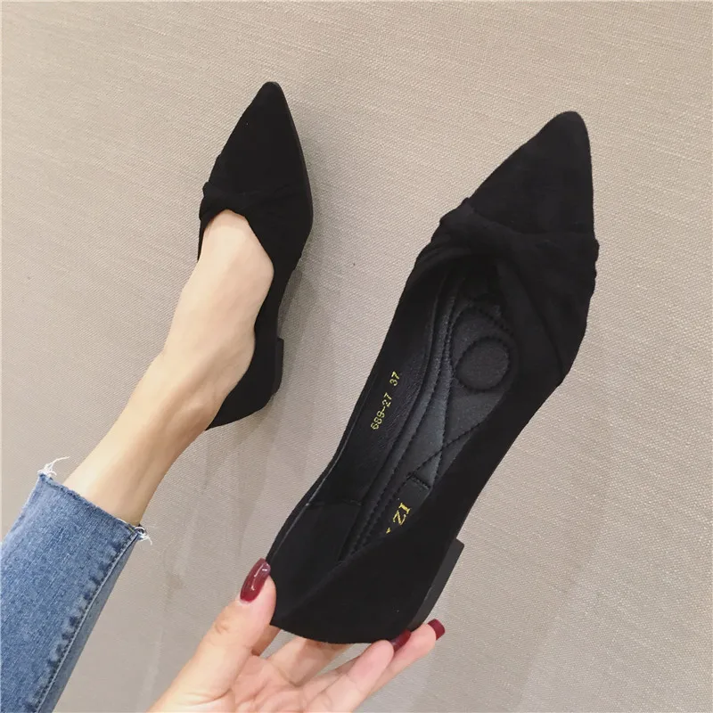 

Новая Универсальная удобная женская нежная модная женская обувь с острым носком на мягкой подошве 3758