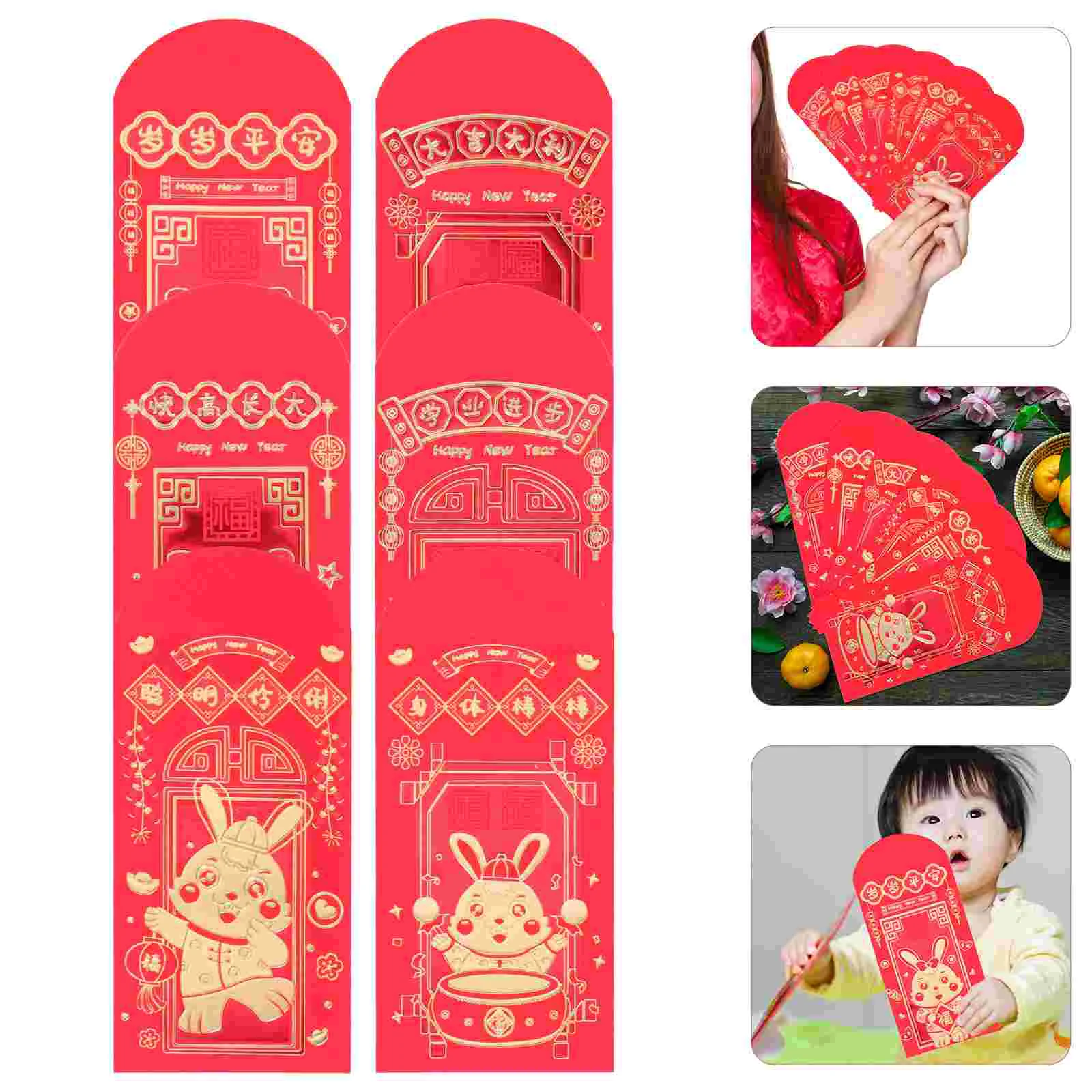 

Red Year Envelope Money Packet Envelopes New Festival Spring Rabbit Chinese Packets Luckypocketthe Bunny Paper Gift Cash Zodiac