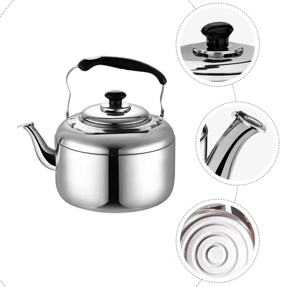 

Kettle Tea Water Stovetop Whistling Teapot Stainlessstove Steelpot Boiling Gas Kettles Hot Pots Camping Boiler Coffee Loud
