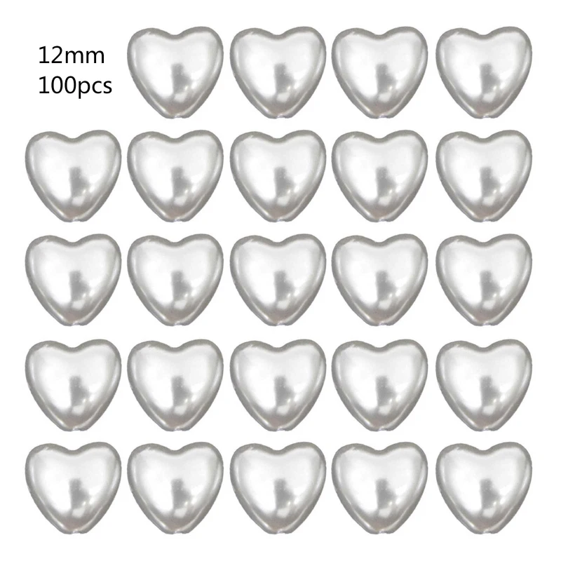 

Бусины россыпью в форме сердца, 6/8/10/12 мм, 100 шт.