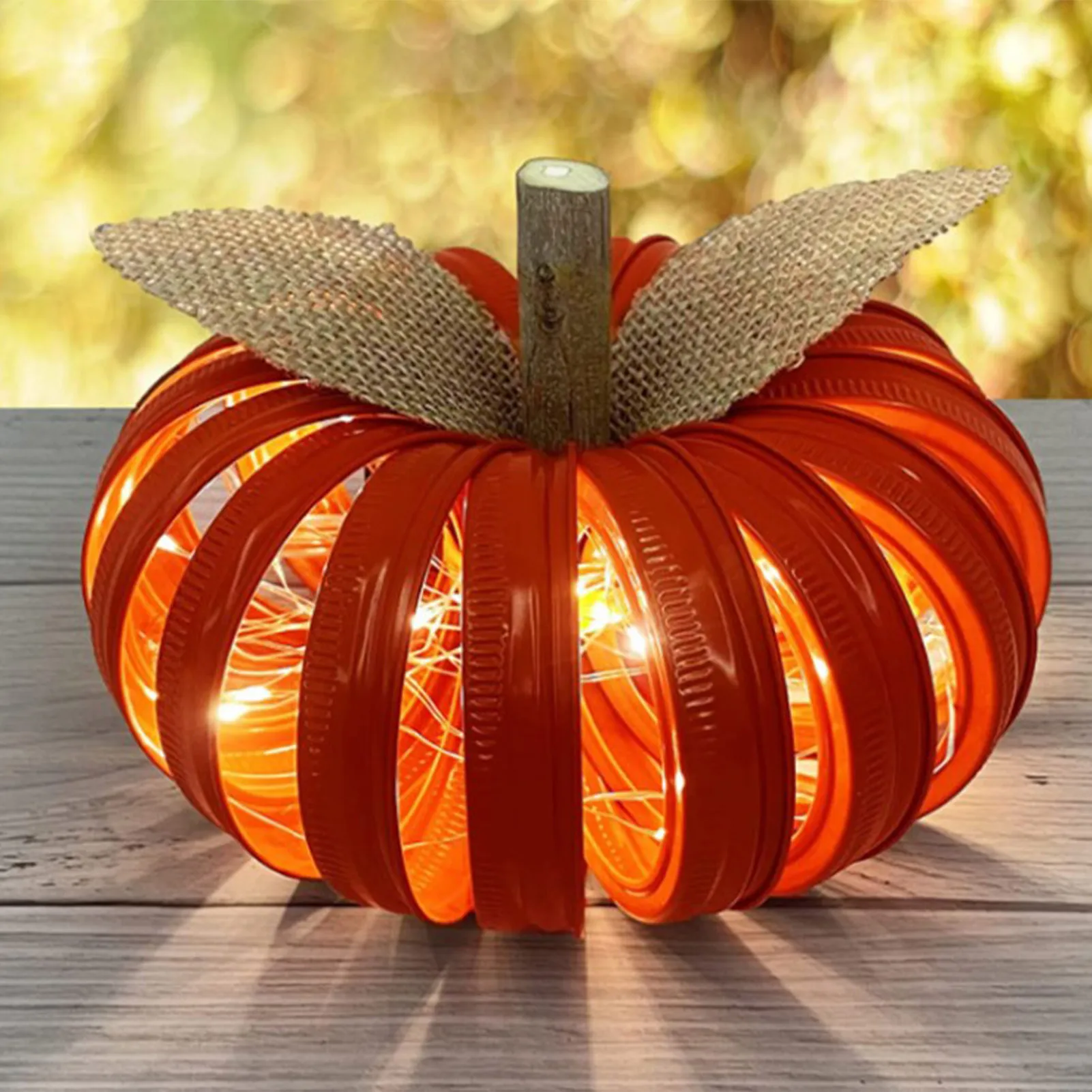 

Pumpkin Lantern Fall Decorations Inspirational Pumpkins Decoration Light Up Mason Jar Lid Pumpkin Light Up With Timer For Living