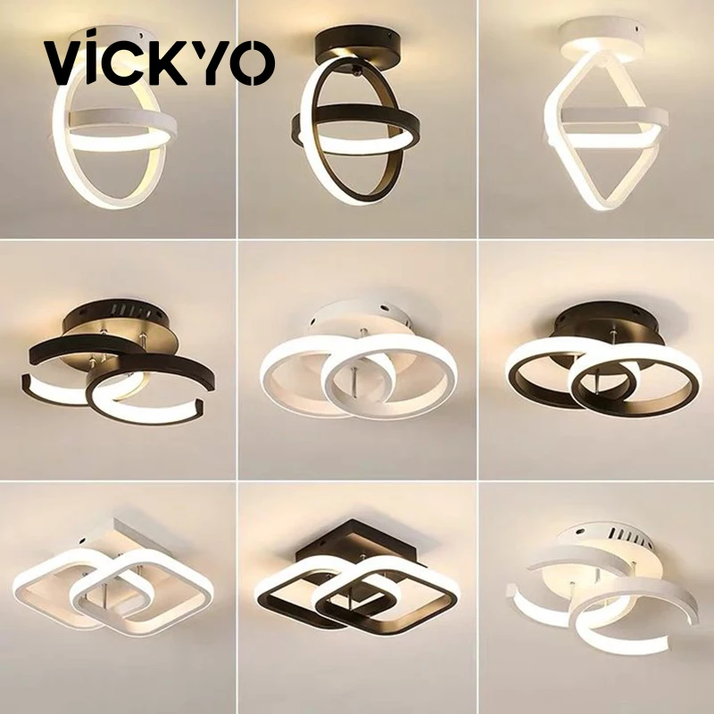 

Креативный светодиодный потолочный светильник VICKYO для гостиной, спальни, коридора, интерьера, коридора, потолочные светильники, крепление ...