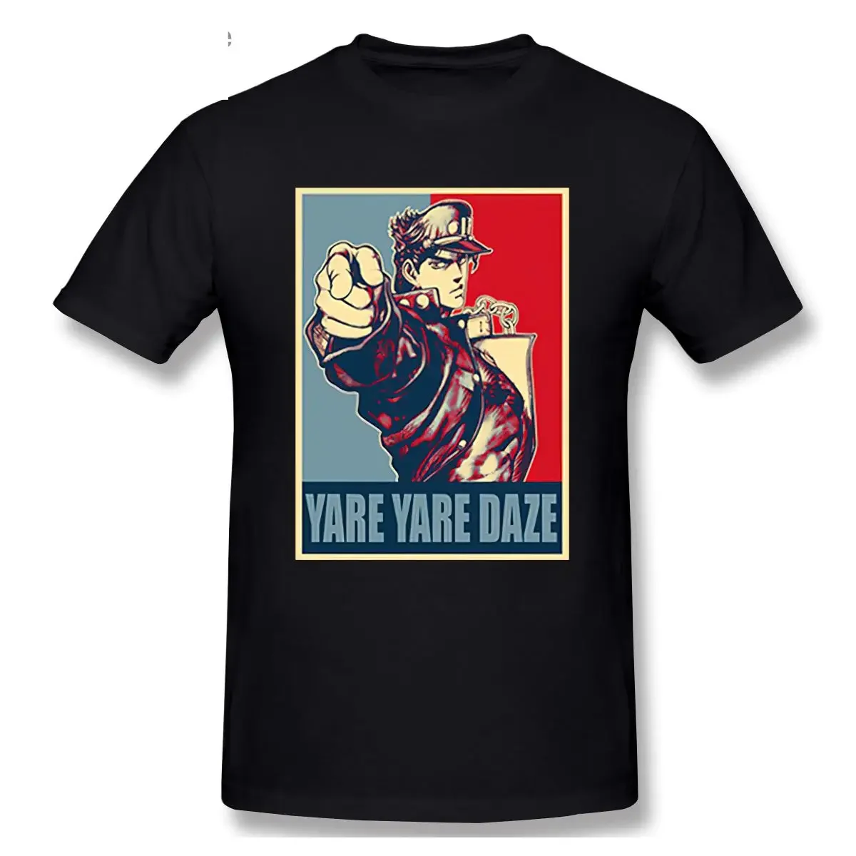 Yare Daze Jojos Bizarre Adventure Винтажная футболка Joestar Joseph Распродажа хлопковые мужские