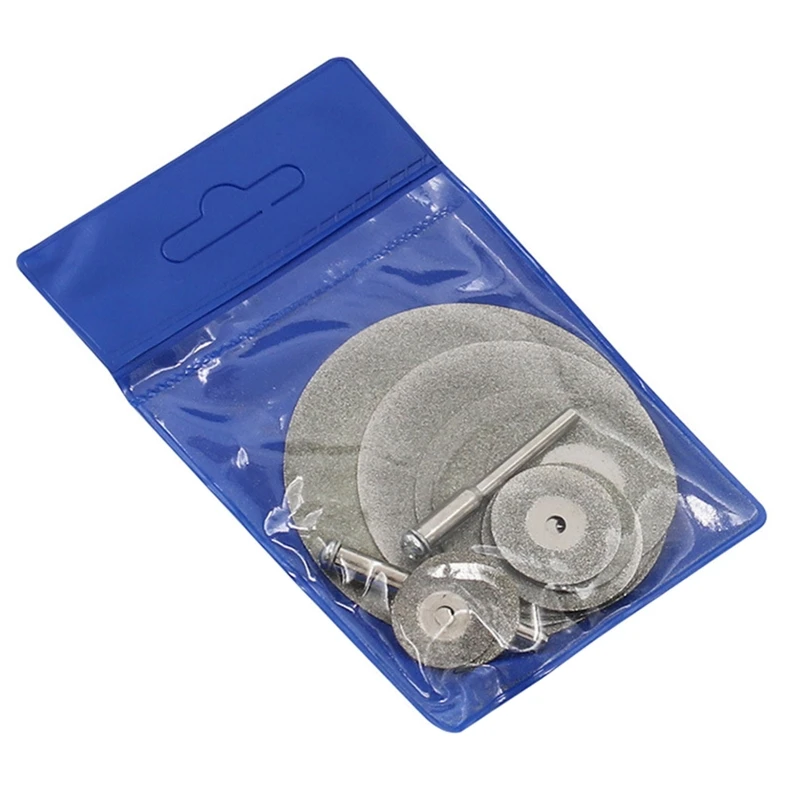 

10 шт. алмазные отрезные диски с 2 шт. оправками пилы, набор режущих дисков, аксессуары для вращающихся инструментов для камня