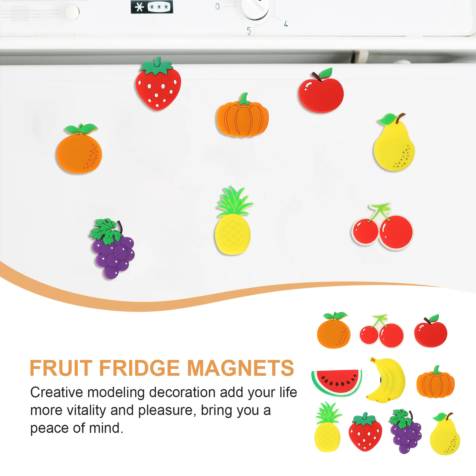 10 шт. фруктовый магнит на холодильник 3d магнитные наклейки магниты календарь