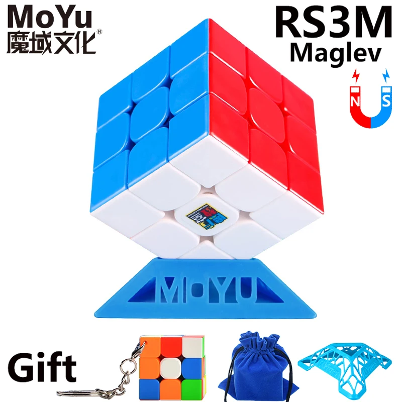 Moyu 2021 RS3M Maglev Cube 2020 Magnetic 3x3x3 Professional Magico Rubicks 3×3 3x3 Speed Puzzle Toys Rubix Magic Hungarian Cubo