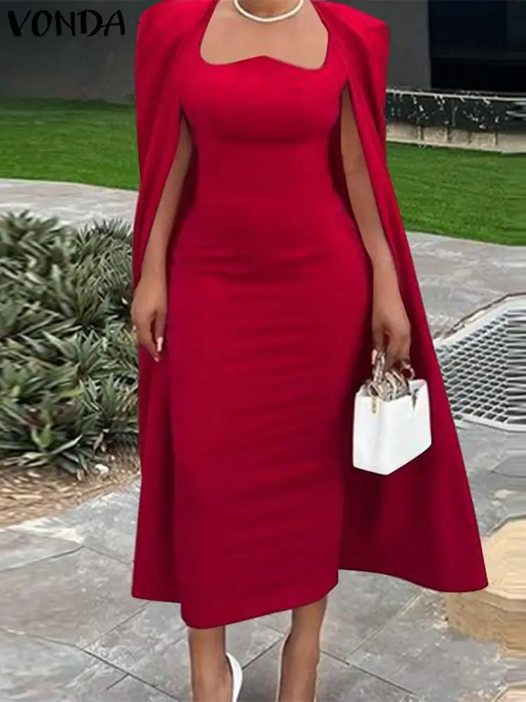 Женское облегающее вечернее платье с квадратным вырезом и рукавом ...