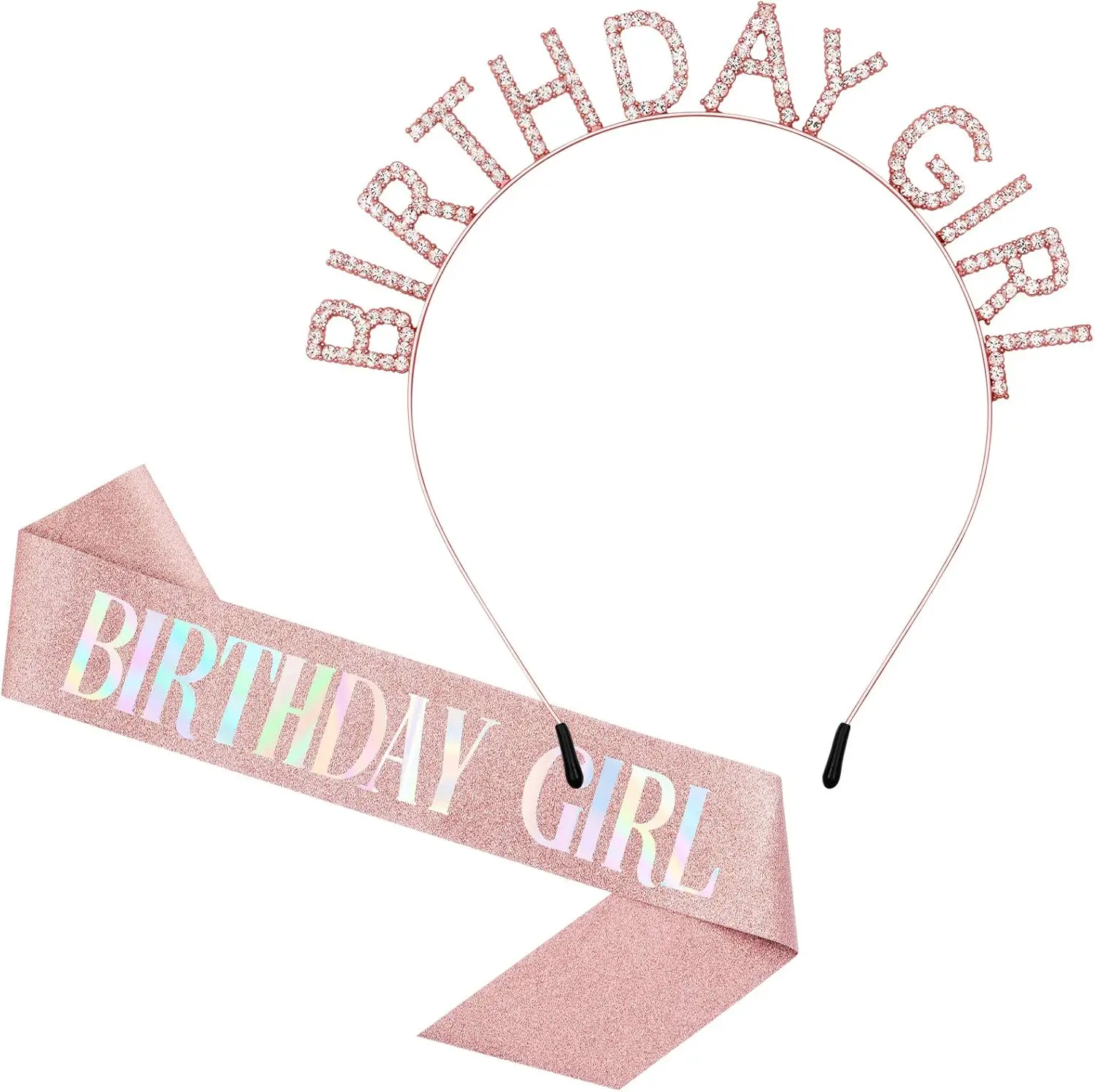 

Розовый золотой набор короны и пояса для девочки