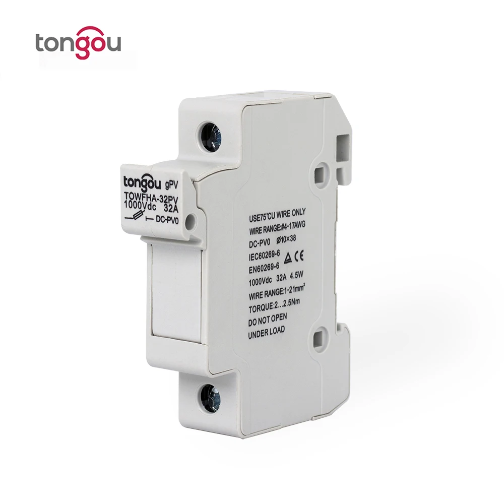 10*38 мм Высоковольтный держатель предохранителя постоянного тока на солнечной