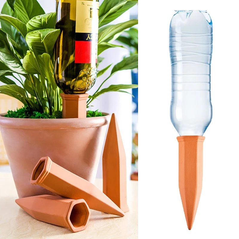 

4PCS Automatic Water Seepage Device Terracotta Potted Dripper Home Garden Flower Plants Drip Irrigation Watering Devices