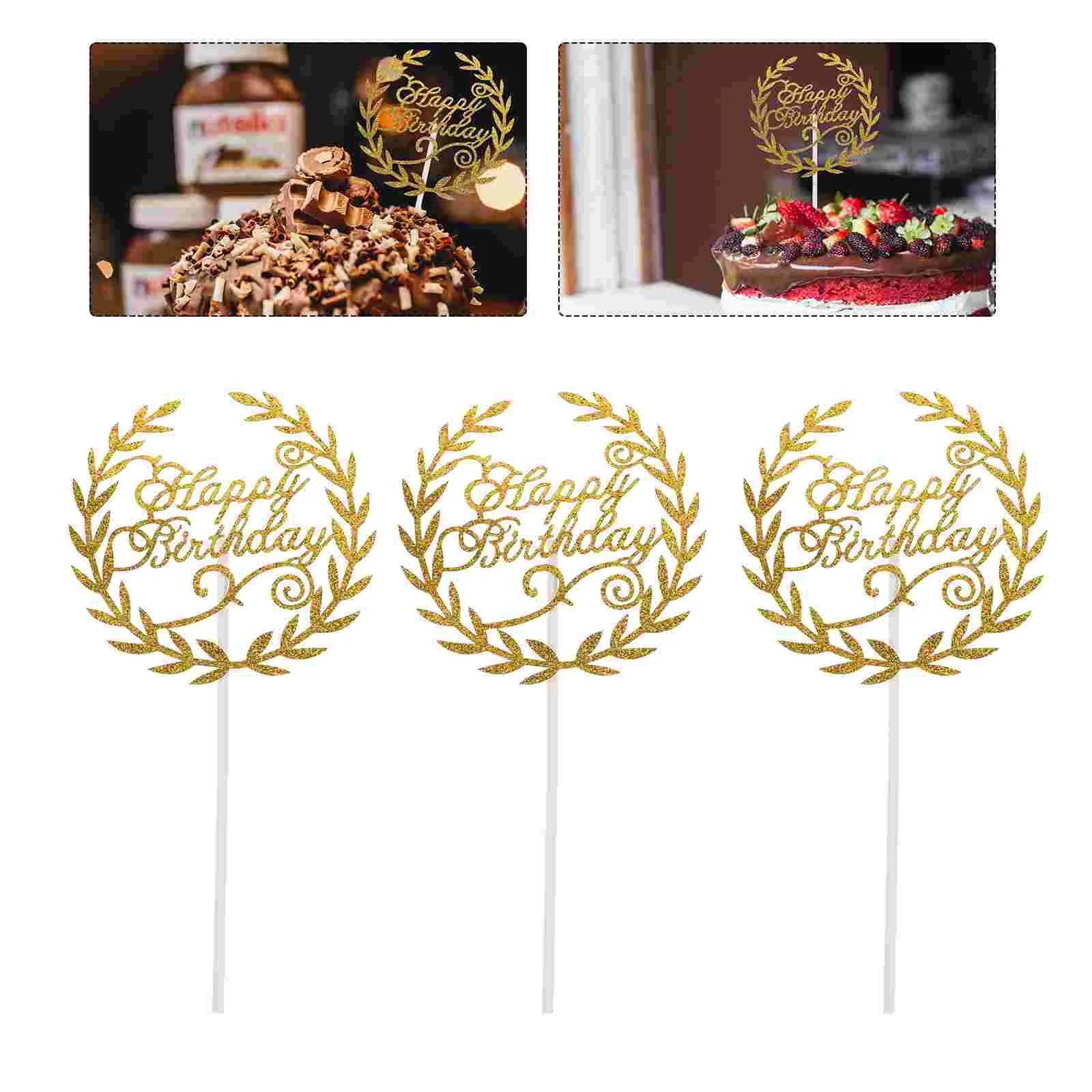 30 шт. вставка для карточек живописные украшения торта выбор бумаги писем топпер