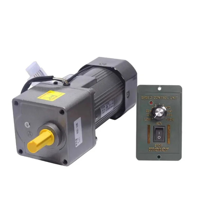 

400 Вт однофазный мотор-редуктор переменного тока 220 В 6RK400RGU-CF с трансмиссией 6GU и контролем скорости для конвейера фритюрницы