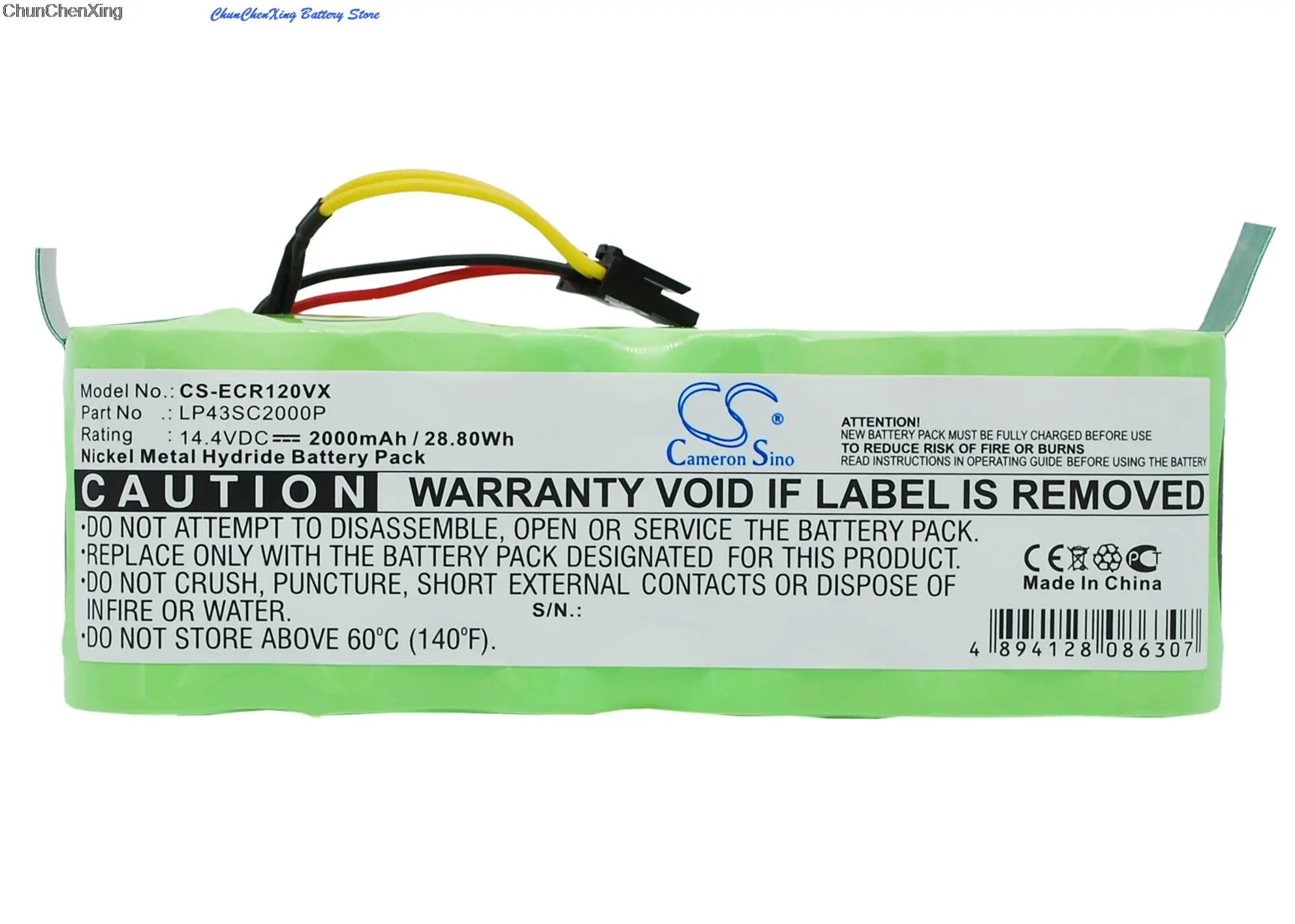 

GreenBattery2000mAh Battery for Dibea KK8, X500, X580, LP43SC2000P For Ecovacs Deebot CR120, KK-8