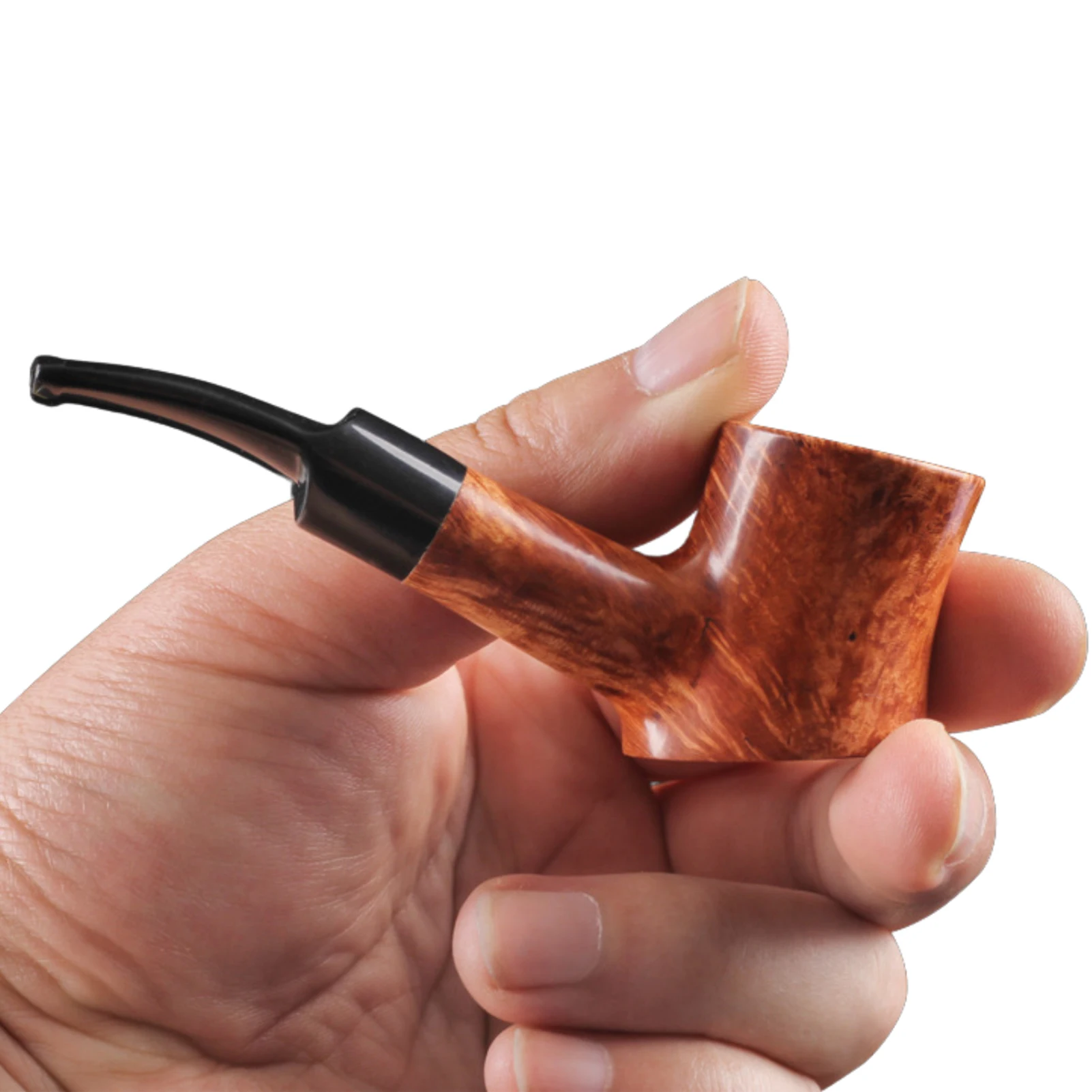 

Briar Wood Pipe Durable Wood Smoking Pipes Solid Wood Tobaccos Pipes Old-Fashioned Dry Tobaccos Pipes