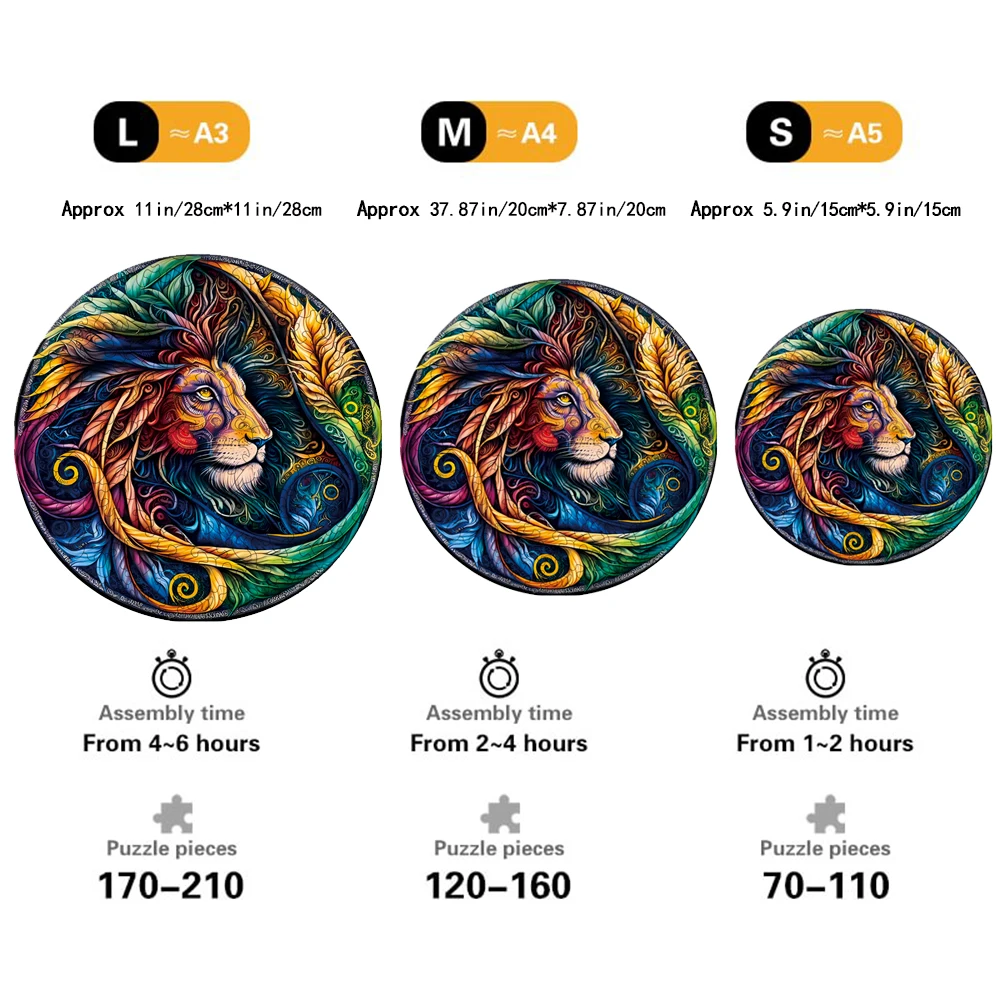 Деревянная головоломка &quotКороль Лев&quot игрушки уникальная деревянная для