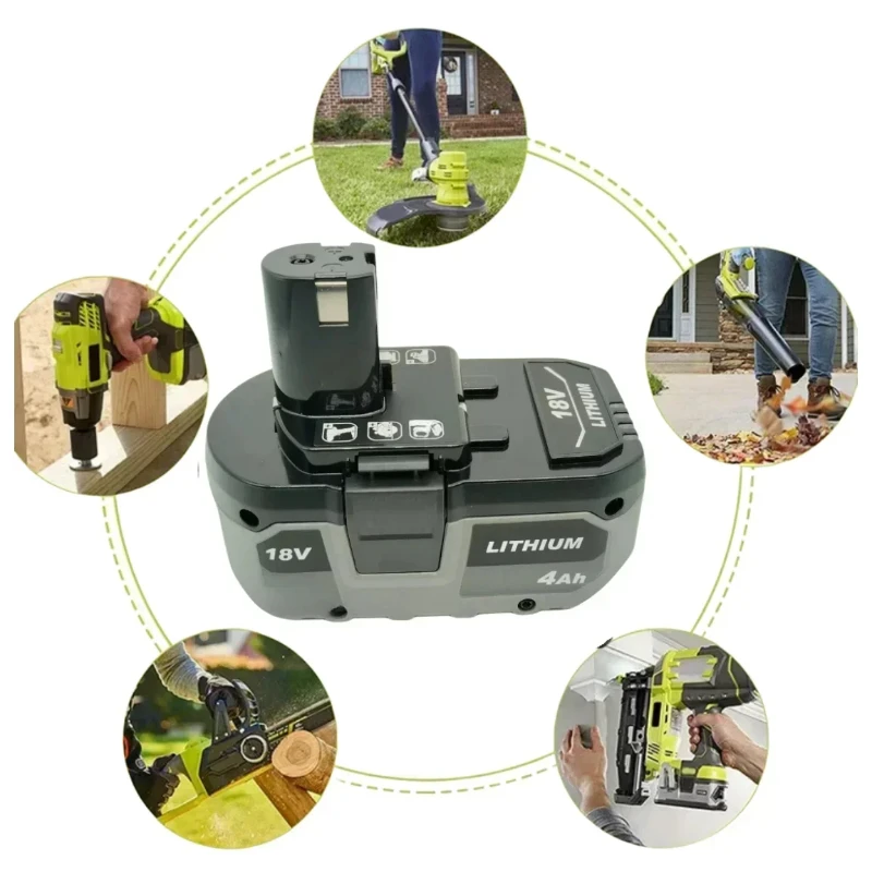 Подходит для Ryobi P108 18 в 4 0 Ач 6 8 Одиночная батарея литий-ионный Электроинструмент