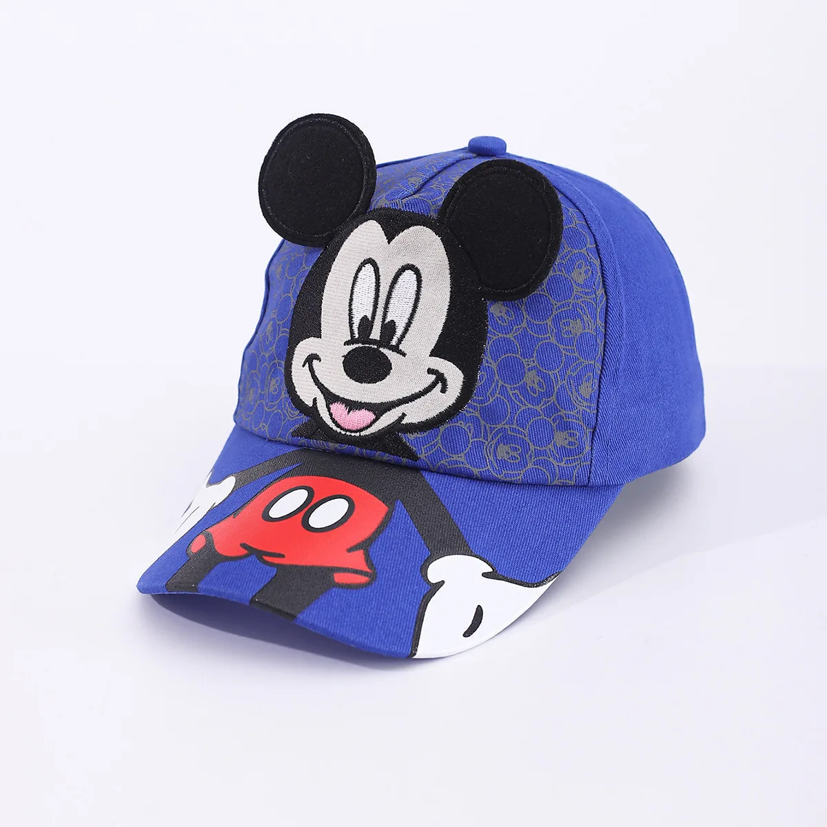 Фото Бейсболка Disney с Микки Маусом, сетчатая кепка с аниме-принтом, кепка с козырьком из терилена, аксессуар для волос для мальчиков и девочек, солнцезащитный козырек, подарок для детей №3