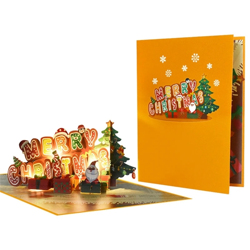 Праздничная 3D-открытка Frohe Weihnachten Karten с поздравлениями Рождеством