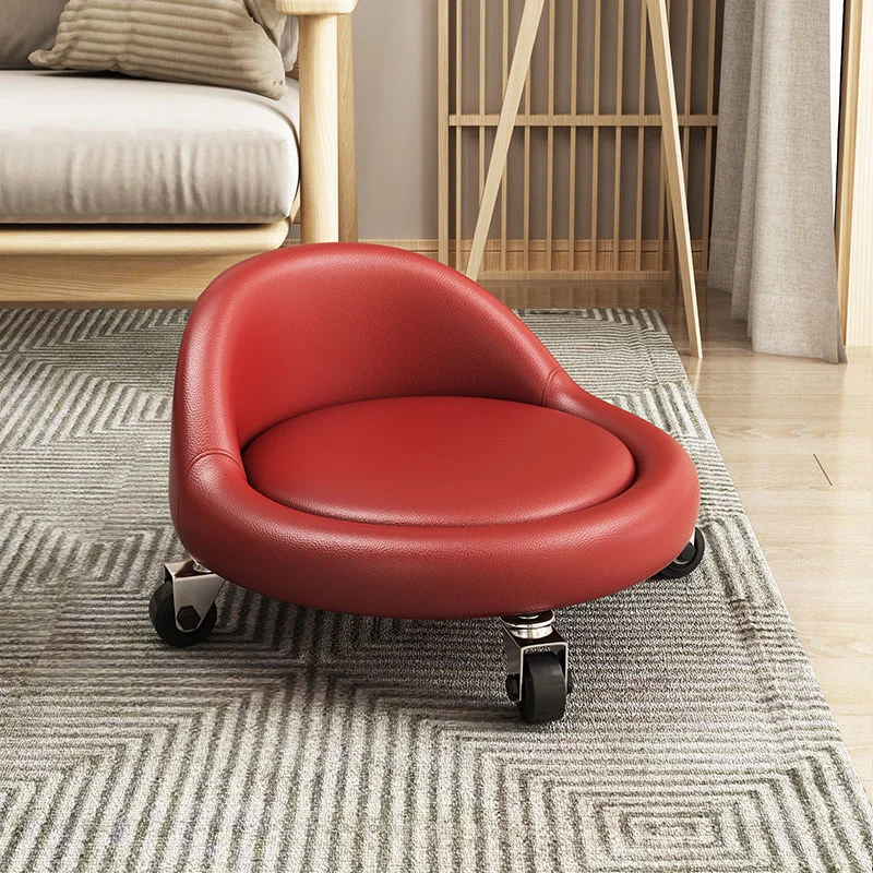 Домашнее круглое кресло-ходунок напольный роликовый стул массажный для педикюра