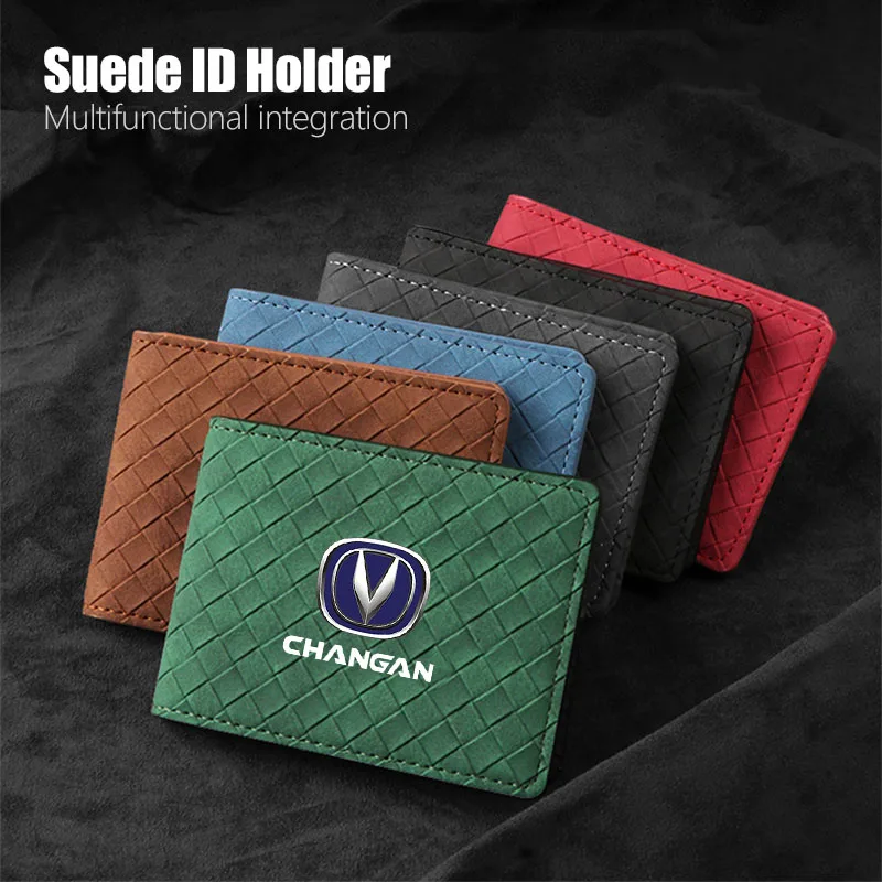 

Leather Car Driver's License Card Holder Slim ID Cover For Changan CS15 CX70 CS35 Alsvin CS75 CS95 2021 CS55 CS85 EADO 2018 2019