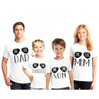 Одна крутая семейная Одинаковая одежда с рисунком, футболка для мамы, отца, ребенка, малыша, топы, детское боди, семейная одежда с коротким рукавом, футболка