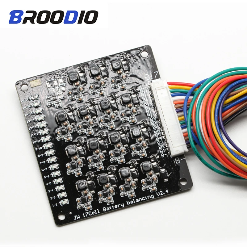 

16S BMS 1.2A Balance Li-ion Lipo Lifepo4 LTO Lithium Battery Active Equalizer Balancer Energy Transfer BMS 16S