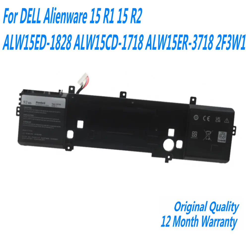 Новый аккумулятор для ноутбука 191YN DELL Alienware 15 R1 R2 ALW15ED-1828 ALW15CD-1718 2F3W1 14 8 V 92WH