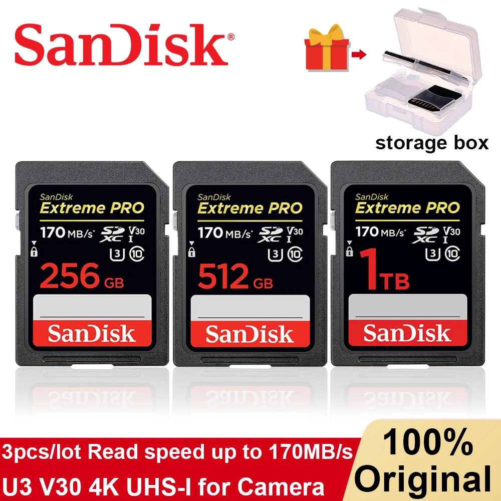 SanDisk Extreme PRO карта памяти класс 10 512 ГБ 128 256 32 sd |