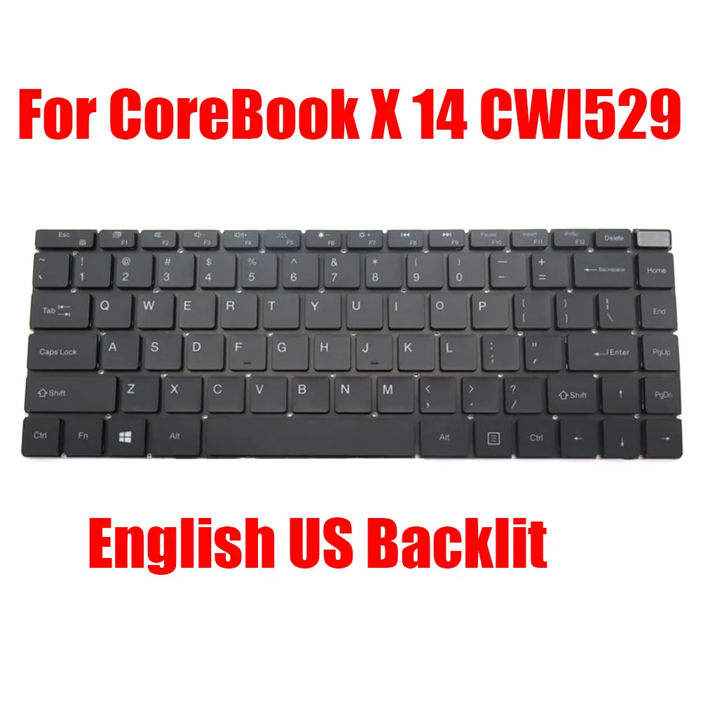 

Laptop Keyboard For Chuwi For CoreBook X 14 CWI529 MB30019002 XK-HS320 English US Black With Backlit New