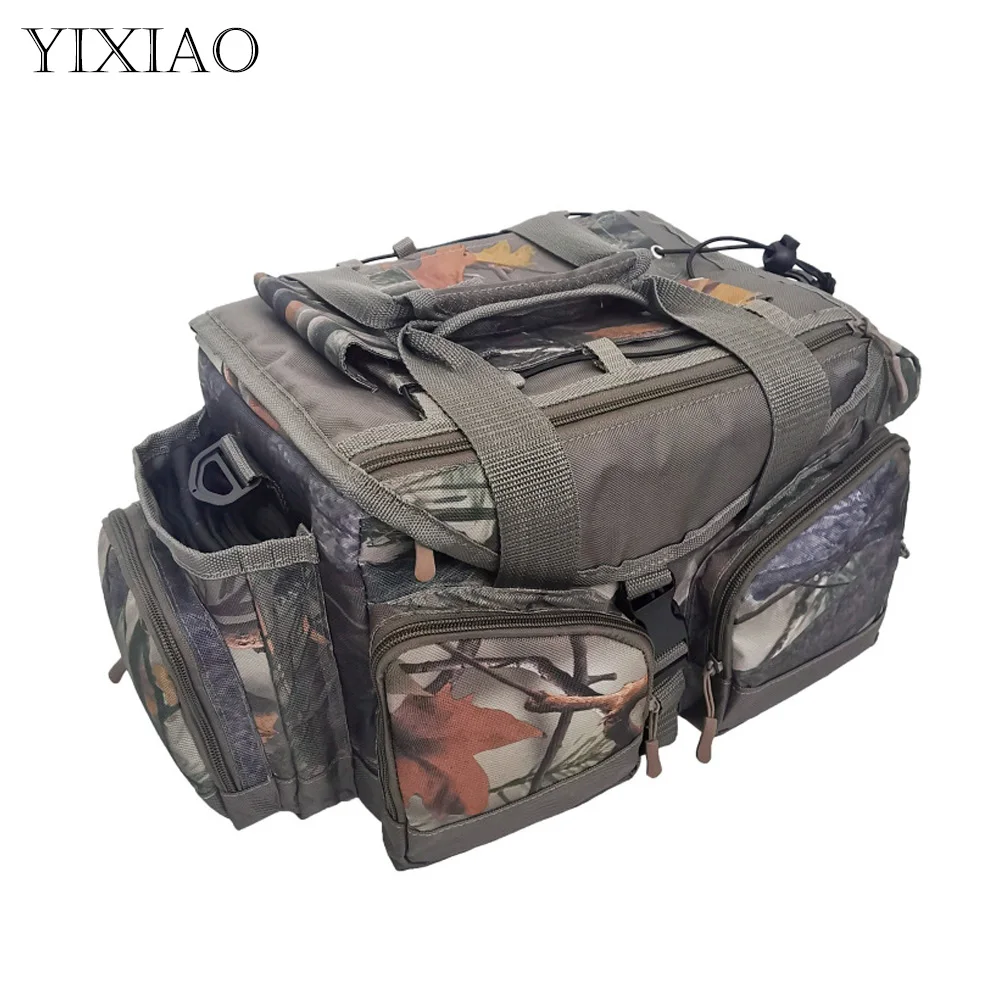 

YIXIAO Outdoor Camouflage Crossbody Bags Large Capacity Hunting Maple Leaf Camo Camping Trekking Military Army Knapsack SD0188