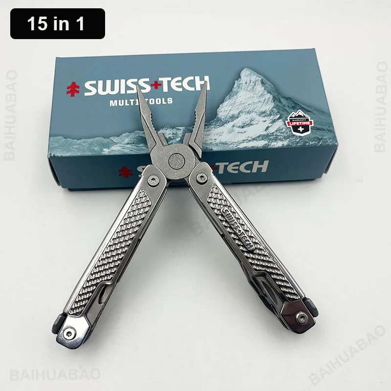 

BAIHUABAO Swiss Tech 15 в 1 мультитул