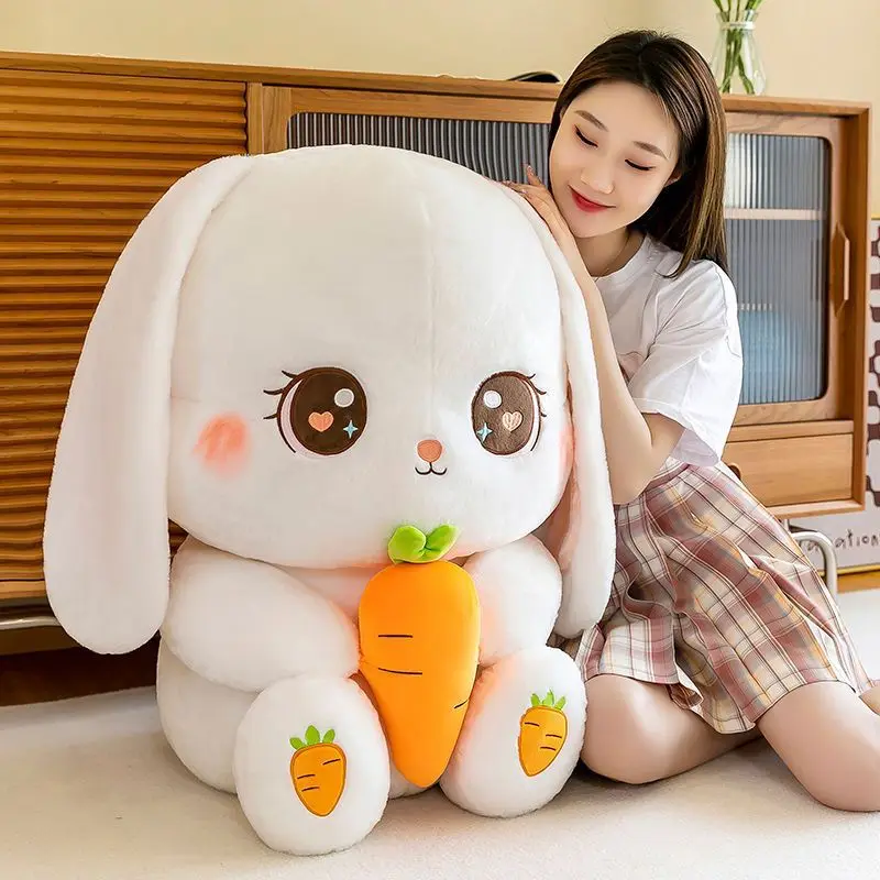 

30/40/50cm Kawaii Jackrabbit Plush Pillow Large Size Rabbit Doll Plush Animal Bed Sofa Pillow Cushion Cute Toy Gifts