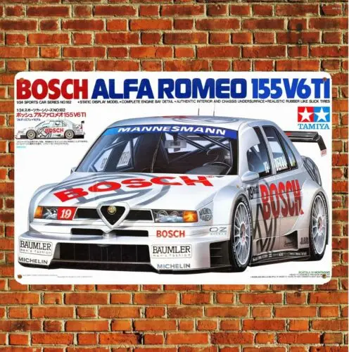 Металлический плакат модель автомобиля в масштабе раньше Tamiya 155 Boxart