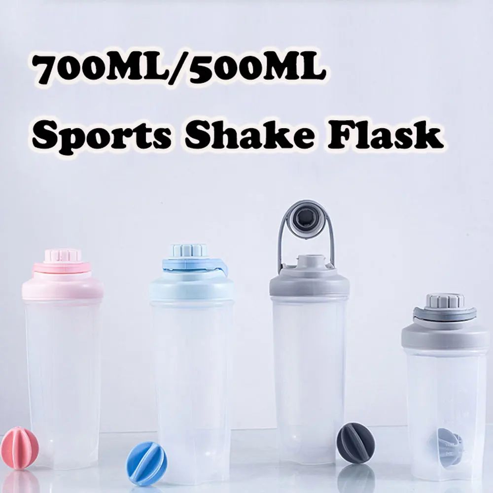 

500ml/700ml Protein Powder Shaker Bottle Coffee Milk Mixing Mug Sports Fitness Water Bottles Portable Milkshake Stirring Cup