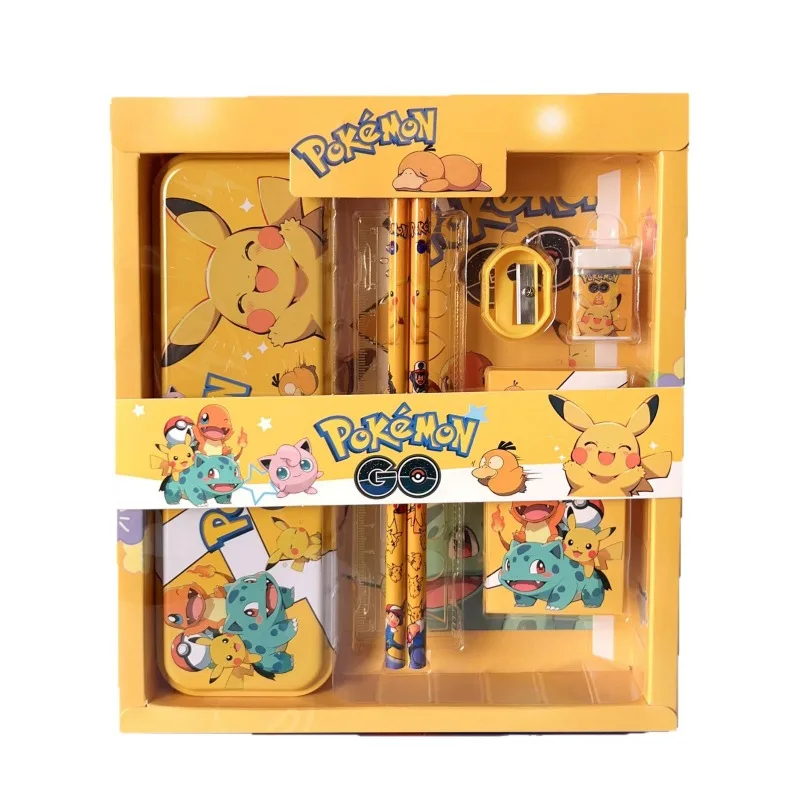 Новый набор канцелярских принадлежностей Pokémon (681214 шт.компл.) в подарочной коробке, набор канцелярских принадлежностей Пикачу, подарок для студентов, праздничный подарок (art.: 3920dbe8cb96d) - 3920dbe8cb96d