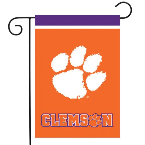 Садовый флаг Clemson Tigers с лицензией Шибрад Лейн