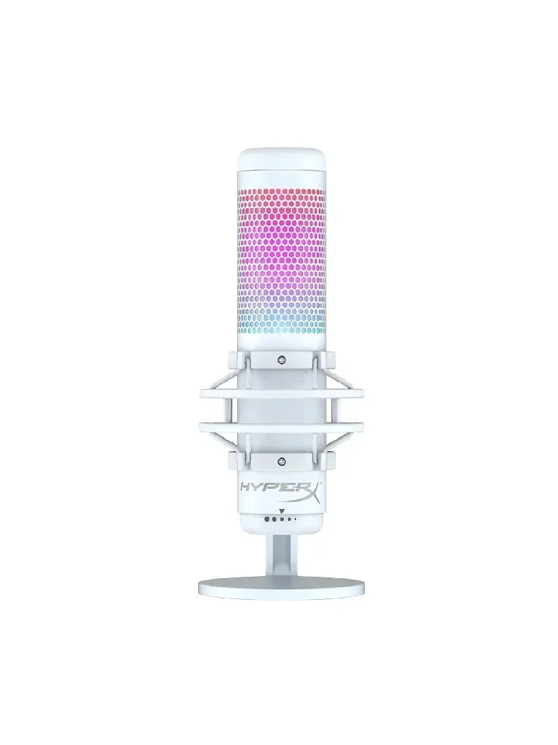 

HyperX QuadCast S White RGB USB Condenser Microphone Desktop Professional Gaming