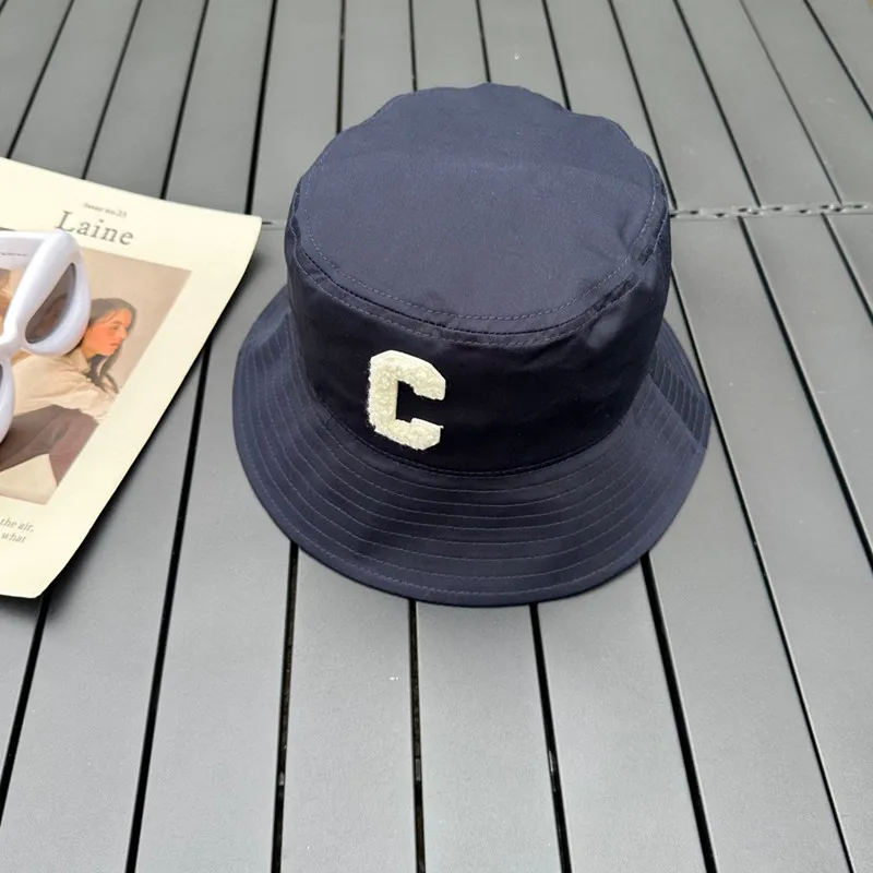 

Bucket Hat Fashion 581723 Luxury Sticker Letter Design Trend Women Cotton Fisherman Hat Summer Sunshade Hat Outdoor Beach Hat