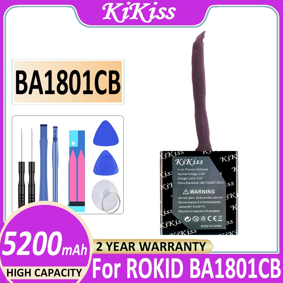 

Original KiKiss Battery 5200mAh For ROKID BA1801CB Digital Bateria