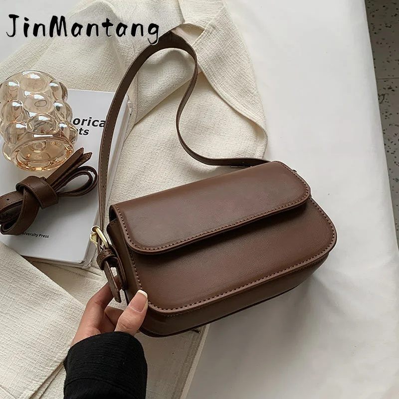 

Сумка кросс-боди с клапаном 2023, трендовая женская кожаная дизайнерская простая сумка и кошельки, маленькие боковые сумки на плечо