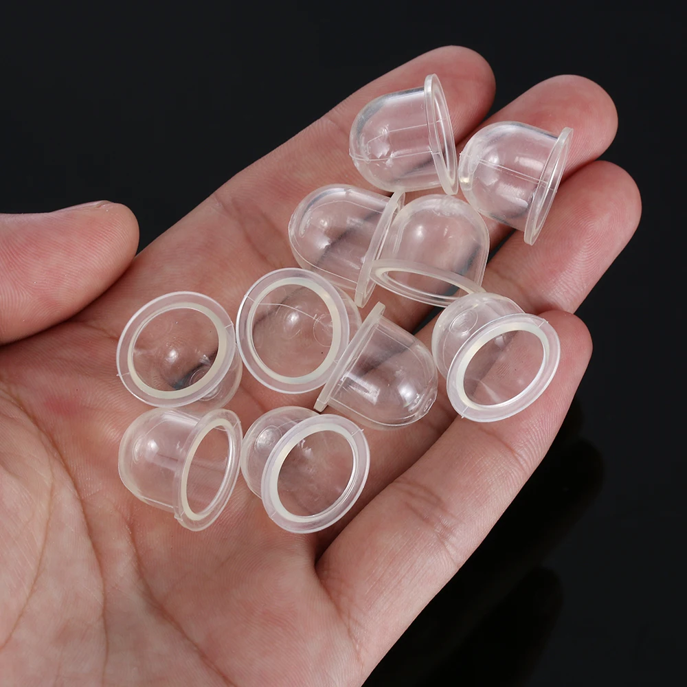

10Pcs 15mm Transparent Fuel Pump Carburetor Oil Bubble Primer Bulb For Chainsaws Trimmer Brushcutter Clear Tool Carburetor Parts