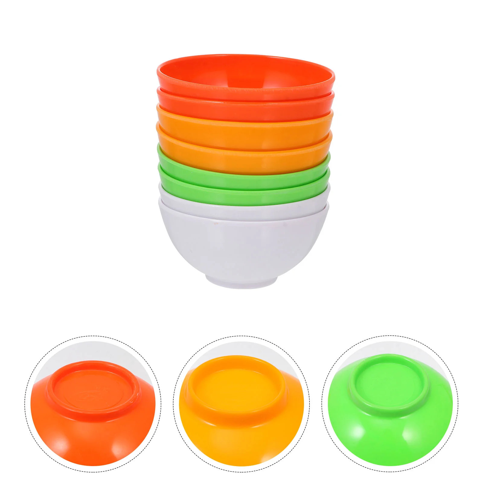 

8pcs Chic Fruit Salad Bowls Containers Safe Soup Noddle Bowls Holders